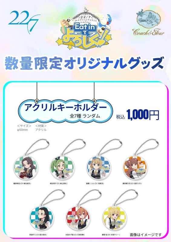 画像1: アクリルキーホルダー（全7種ランダム） (1)